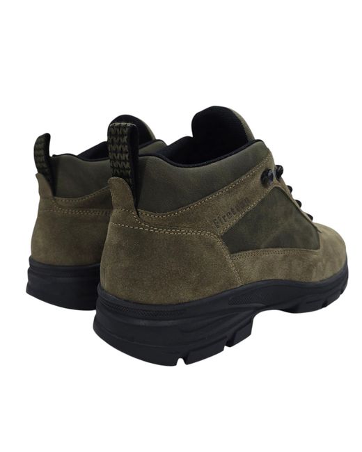 Firetrap Black Delia Premium Leather Ankle Lace Up Hiker Rugged Boots for men