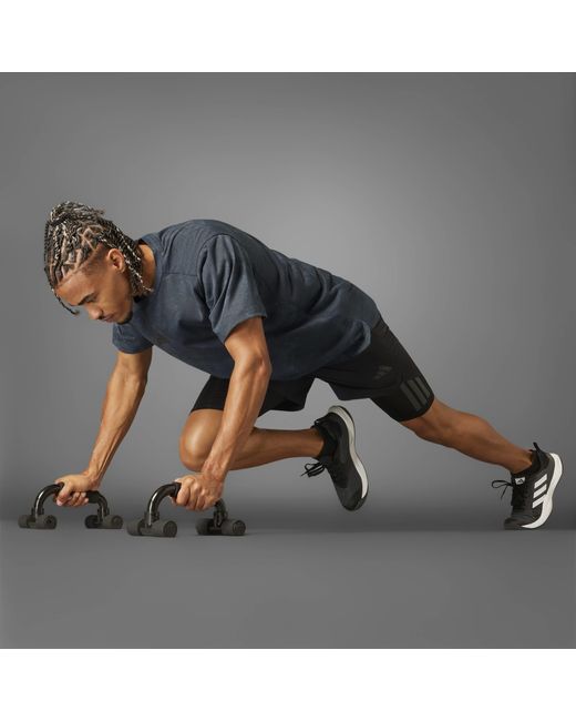 Adidas Gray Primelift 21 Performance Shorts for men