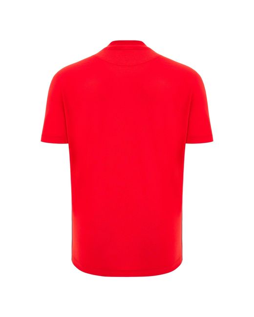 MACRON Red Wales T-Shirt 2025 Adults for men