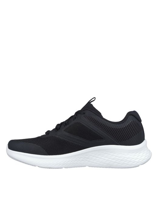 Skechers Blue Hotmelt Overlay Mesh Lace Up W Slip On Trainers