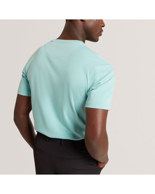 Ted Baker Blue Ss Slim Soft Touch Tee for men