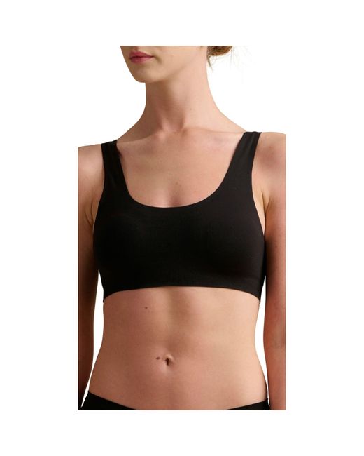 Wolford Black Structured Scoop Top