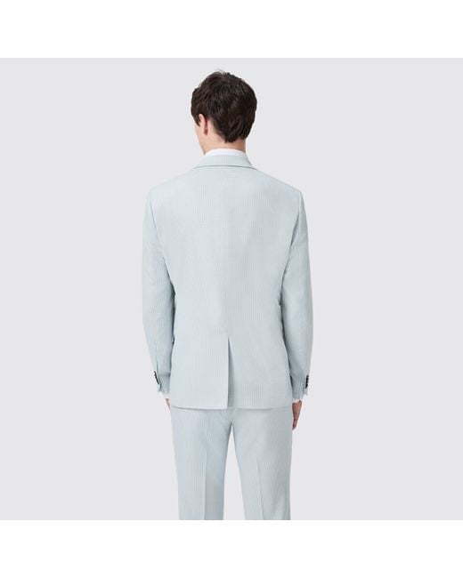 Twisted Tailor Blue Lansdown Slim Fit Puppytooth Jacket for men