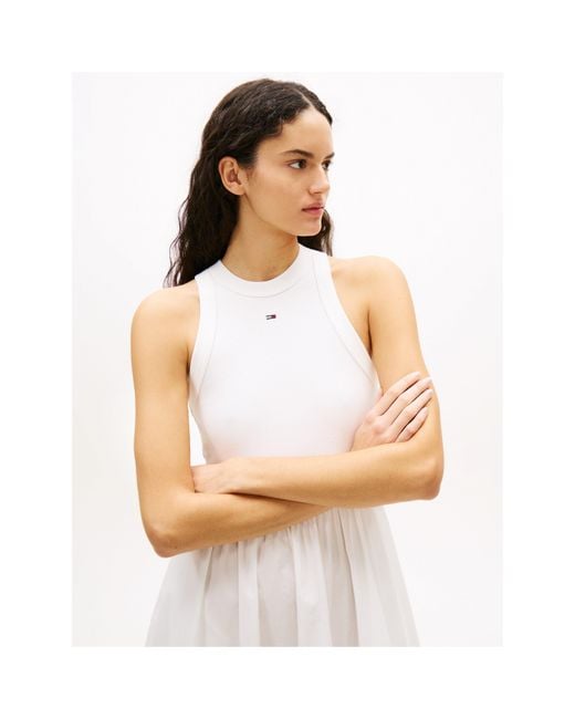 Tommy Hilfiger White Long Maxi Dress
