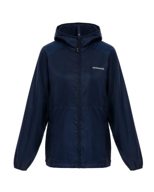 Karrimor Blue Lightweight Hooded Long Sleeve Softshell Jacket