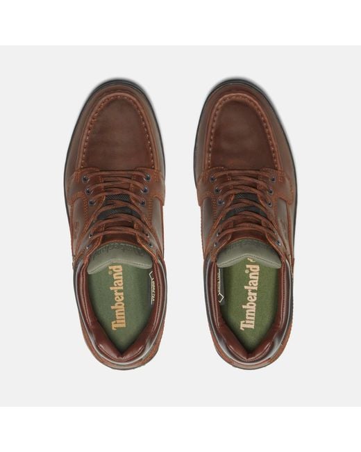 Timberland Brown Heritage Shoe With Gore-Tex Membrane For for men
