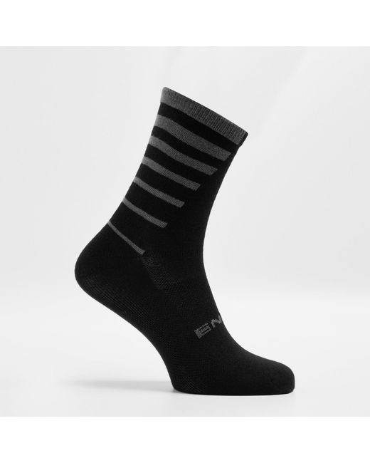 Endura Black Coolmax Stripe Socks Twin Pack
