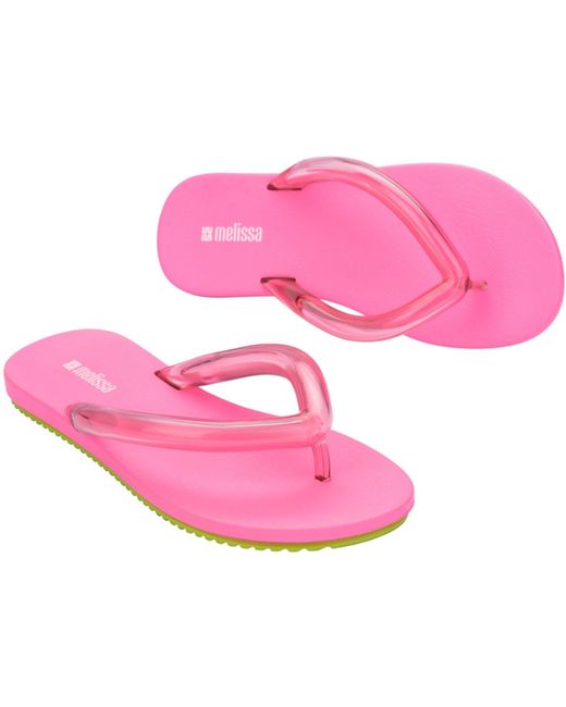 Melissa Pink Airflow Flip Flops