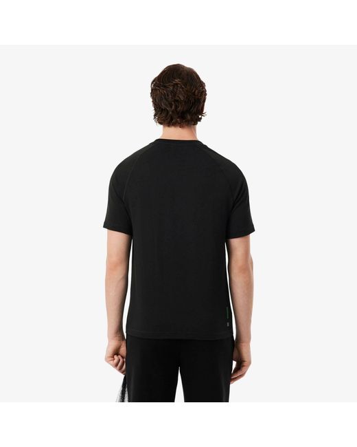 Lacoste Black Short Sleeve Performance T-Shirt for men