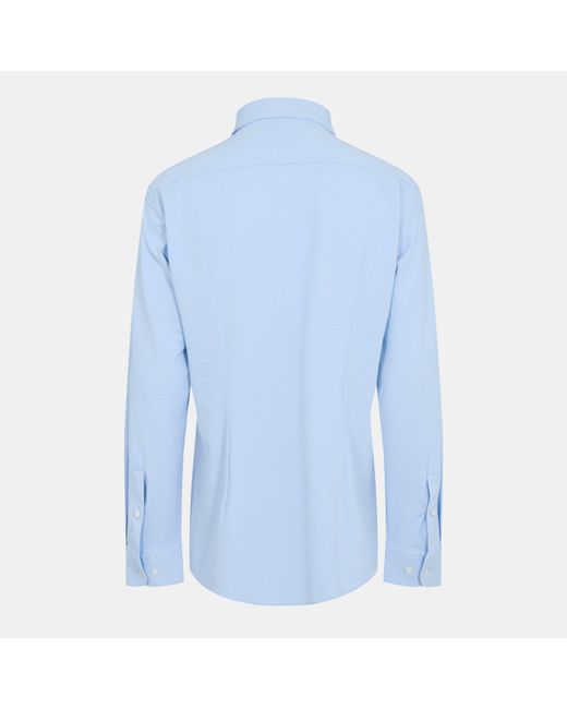Boss Blue Hank Kent Long Sleeve Oxford Shirt for men