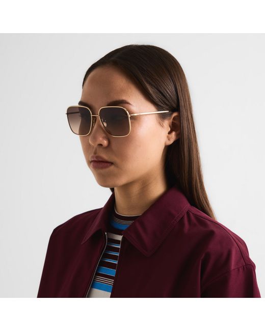 Prada Brown Square Sunglasses