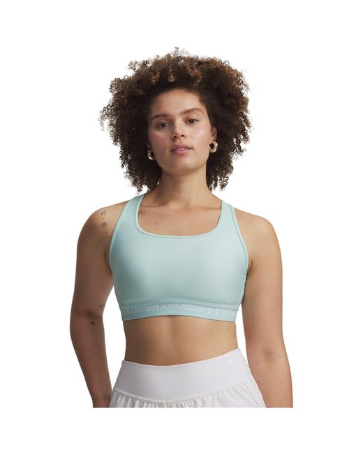 Under Armour Blue Crossback Medium Impact Sports Bra