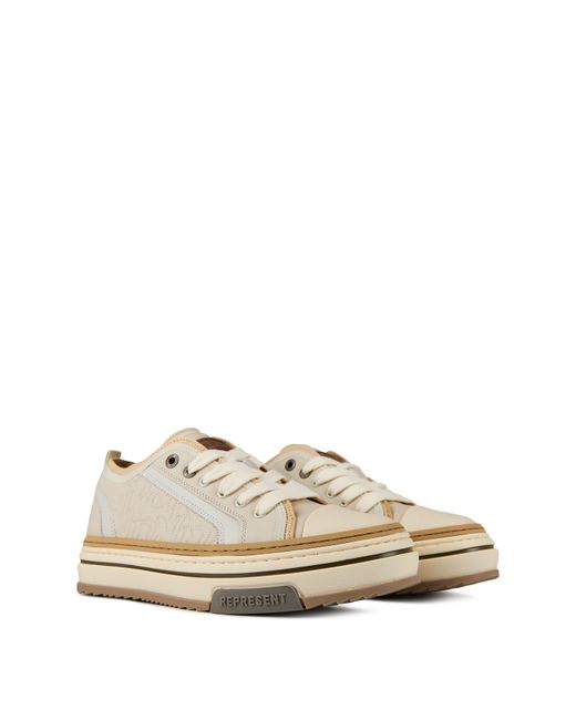 Represent White X Low Trainers, Layered Design, Chunky Laces for men