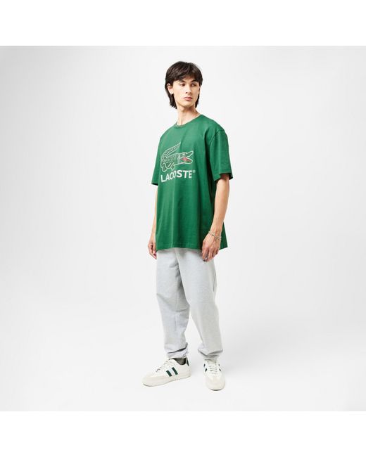 Lacoste Green Large Logo T-Shirt for men