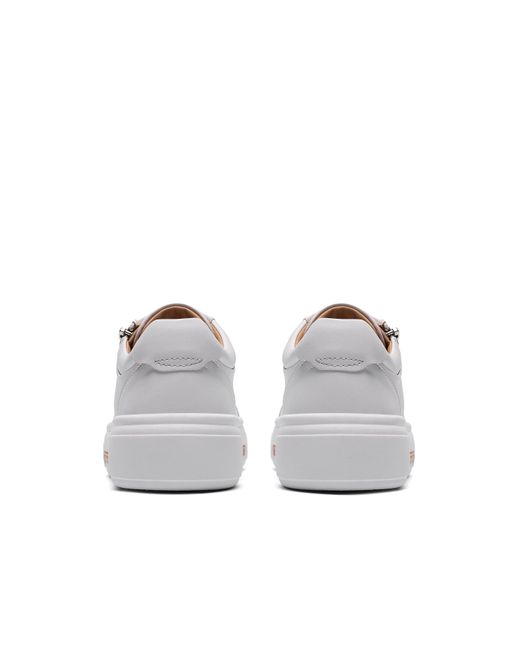 Clarks White Shoe Hollyrose Zip