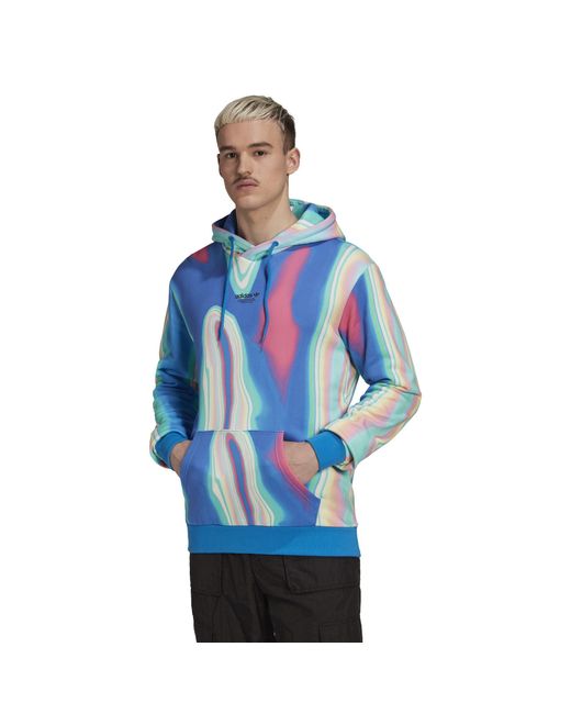 Adidas Originals Blue Over The Head Hoodie for men