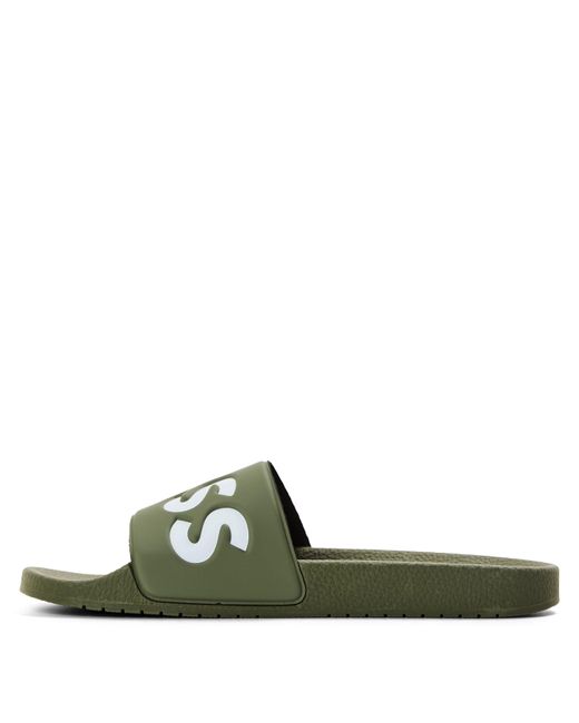 Boss Green Comfy Slider Sandals With Logo Detail (Aryeh) for men
