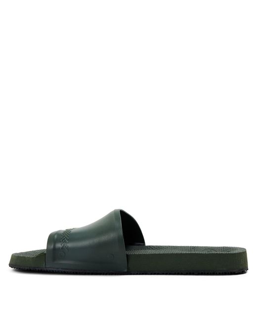Havaianas Green Slide Brasil Flip Flops
