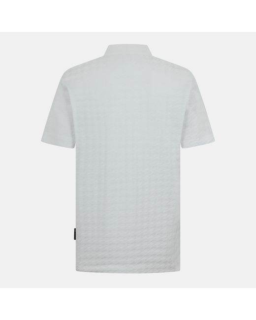 Boss White Short Sleeve Polo Shirt for men
