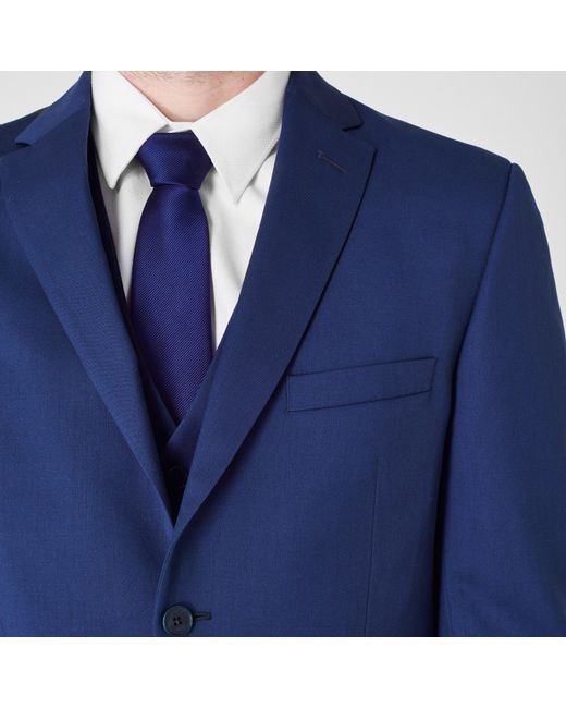 Haines and Bonner Blue Silk Tie for men