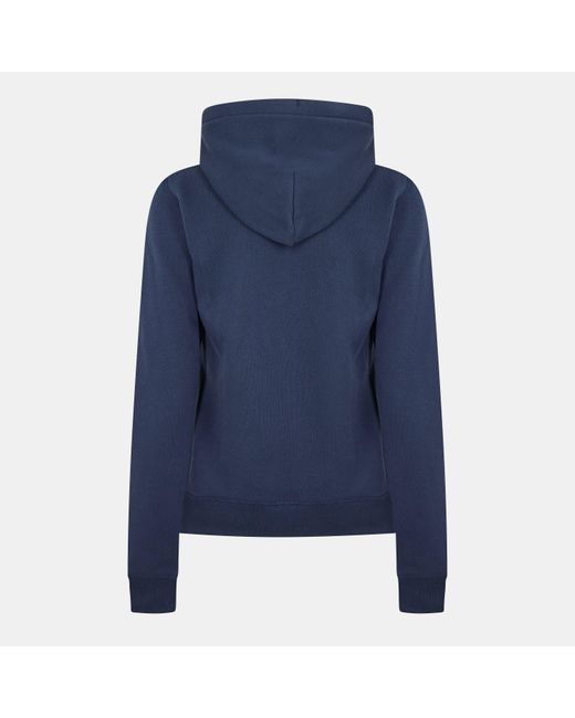 Jack Wills Blue Hunston Logo Zip Hoodie
