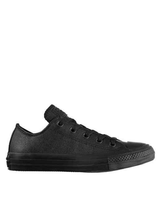 Converse Black All Star Mono Leather Shoes