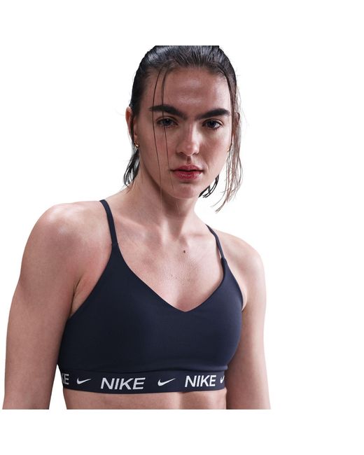 Nike Blue Indy Light Support Padded Sports Bra