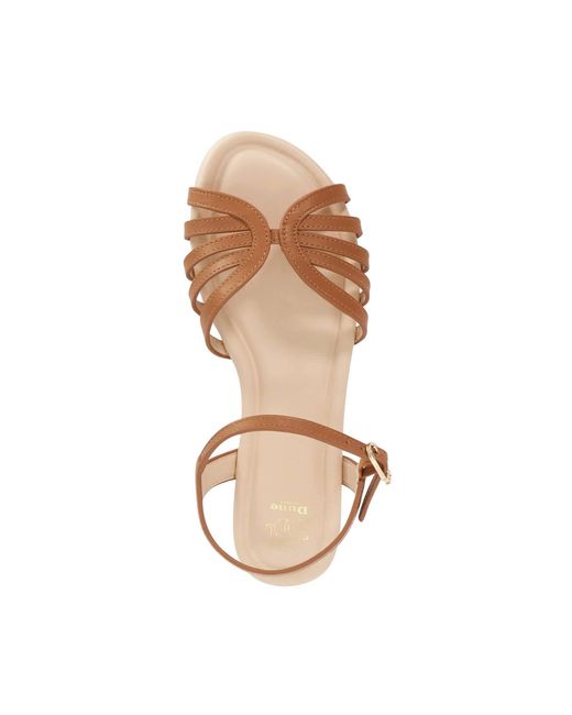 Dune Brown Lilou Flat Sandals