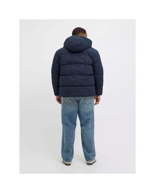 Jack & Jones Blue Global Jacket Short Puffer Jacket Plus for men