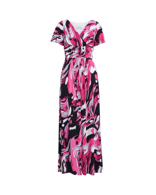 Gina Bacconi Red Fifi Jersey Maxi Dress