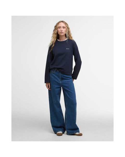 Barbour Blue Lavensdale Long-Sleeved T-Shirt