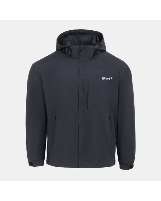 Gelert Blue Hooded Water Resistant Windproof Waterproof Jacket for men