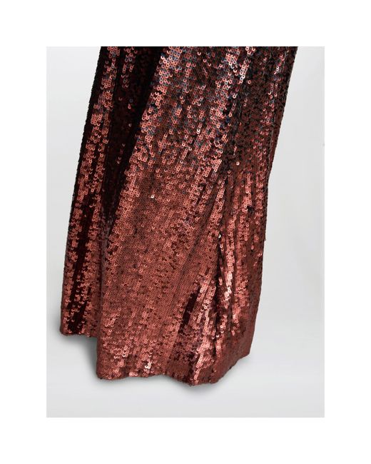 Gina Bacconi Purple Tallulah Ombre Sequin Maxi Dress