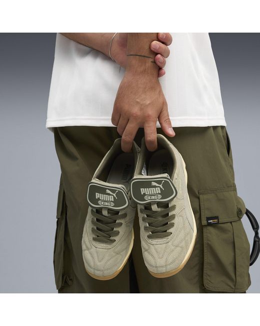 PUMA Green King Indoor Suede Low Top Trainers for men