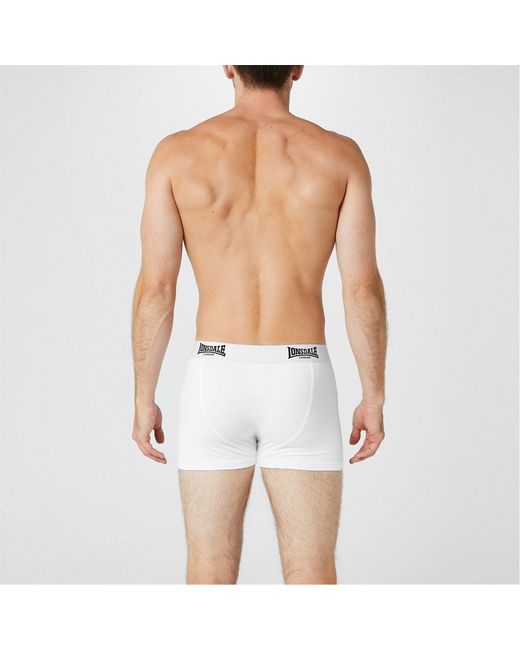 Lonsdale White Trunk Shorts 2 Pack for men