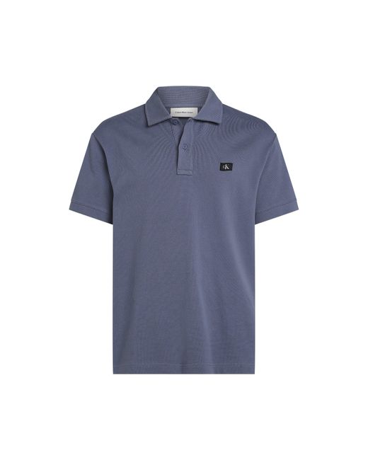 Calvin Klein Blue Short-Sleeve Polo Shirt for men