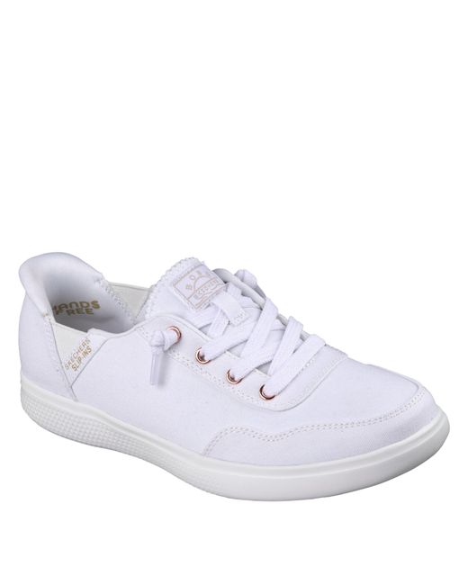 Skechers White Bobs Skipper Keep It Sweet Slip On Trainers