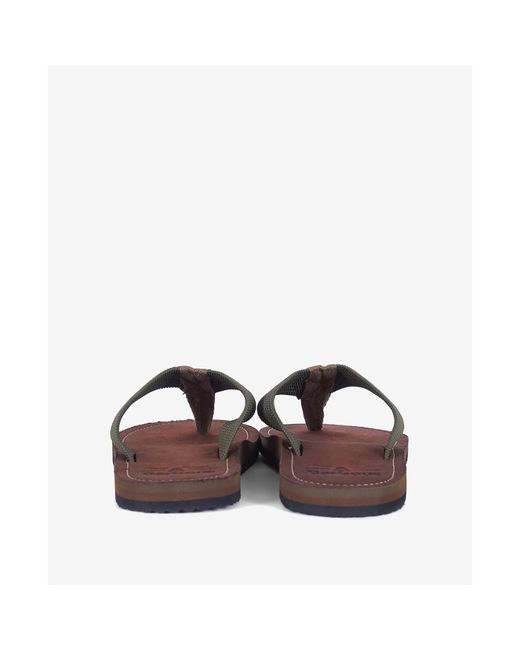 Barbour Brown Toeman Beach Sandal for men