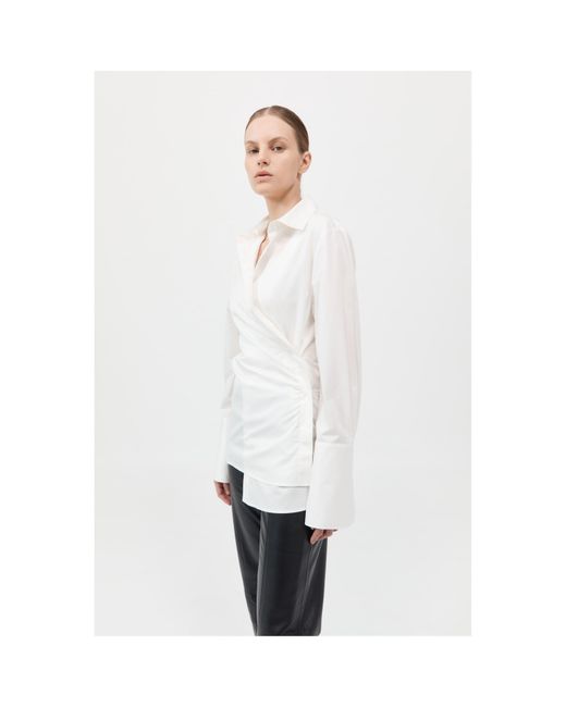 St. Agni White Wrap Shirt