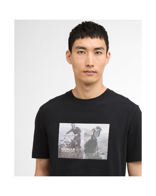 Barbour Black Hellen T-Shirt for men