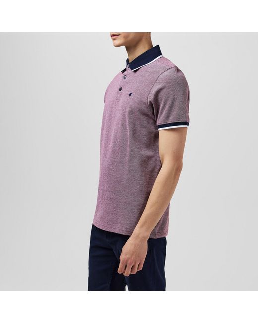 SoulCal & Co California Purple Pique Polo Shirt for men