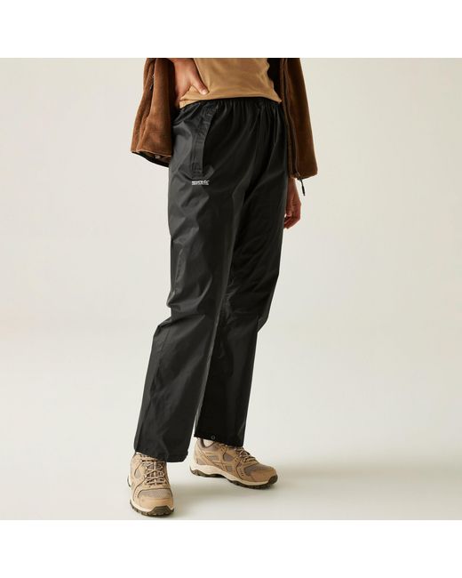 Regatta Black Pack-It Overtrousers