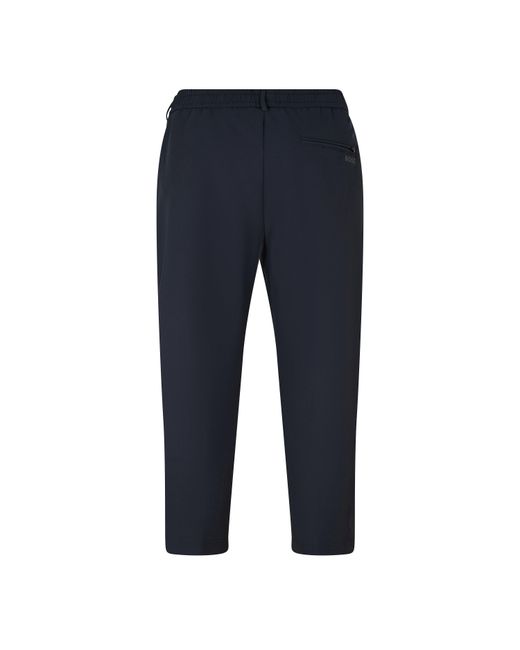 Boss Blue T Convert-Pleat Straight Leg Trousers for men