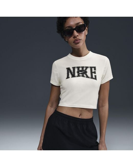 Nike Blue Crop Tee