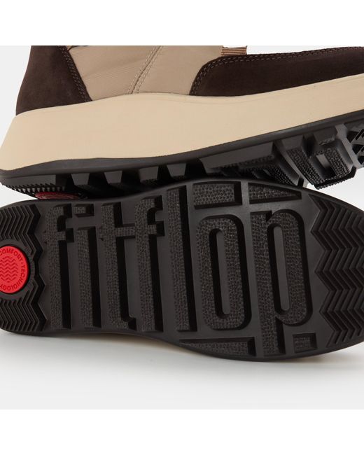 Fitflop Brown Mesh Breathable Flat Ankle Boots