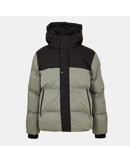 Everlast Green Water Resistant Windproof Hooded Short Puffer Jacket for men
