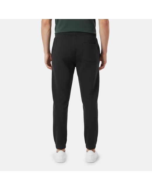 Jack Wills Black Jw Jacquard Open Hem Fleece Joggers for men