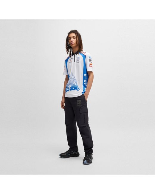 HUGO Blue Boss Bull F1 Short Sleeve Polo Shirt (2025) for men