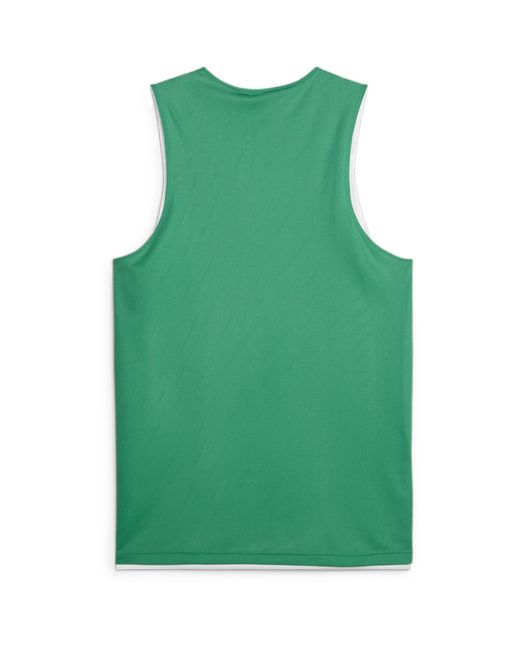 PUMA Green Hoops Team Reverse Practice Performance Basketball Jersey for men
