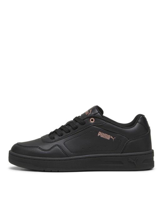 PUMA Black Court Classy Trainers